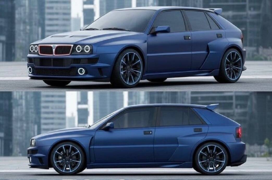 Nuova Lancia Delta Integrale render