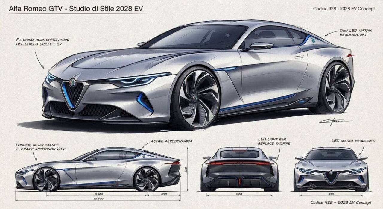 alfa romeo gtv render