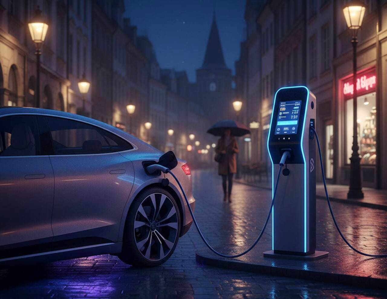 elettrica in ricarica