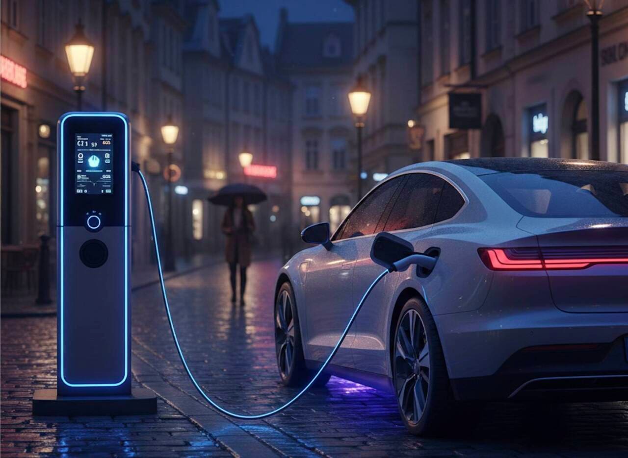 elettrica in ricarica