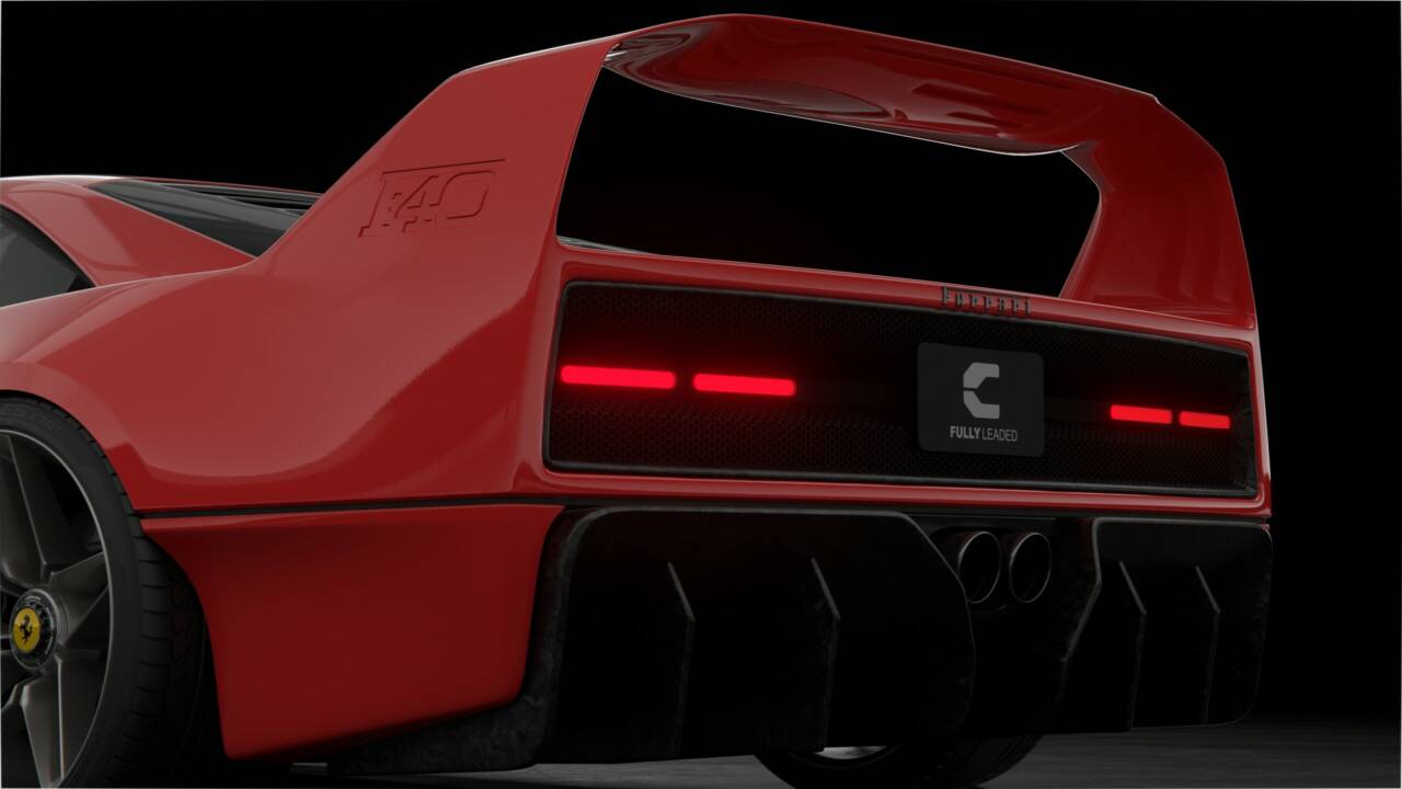 Ferrari F40 render