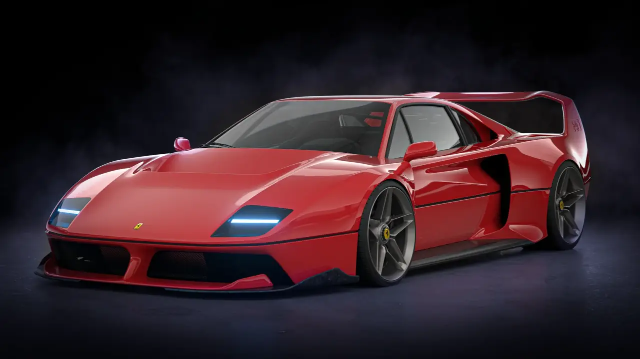 Ferrari F40 render