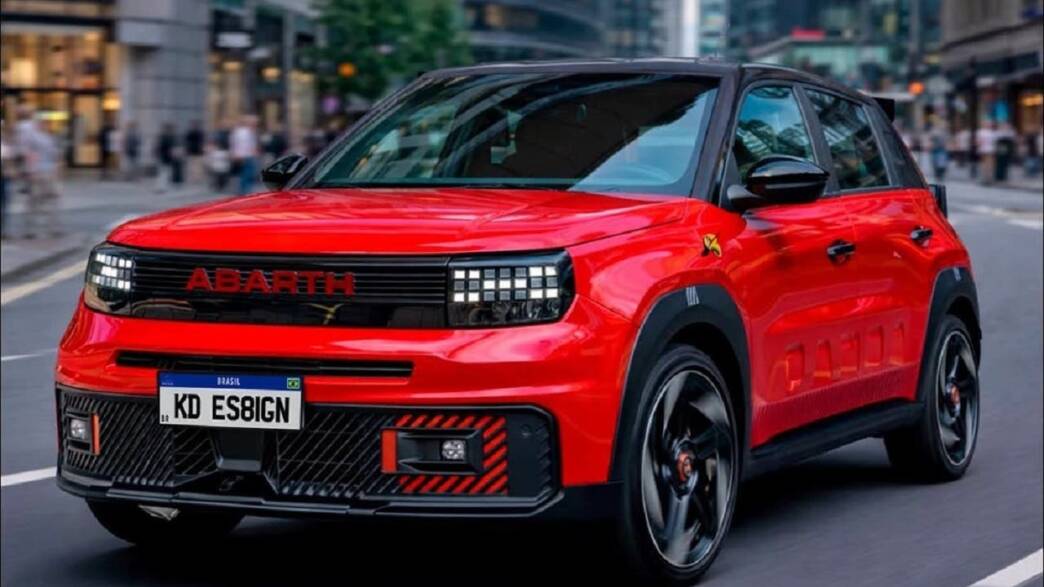 Fiat Grande Panda Abarth render