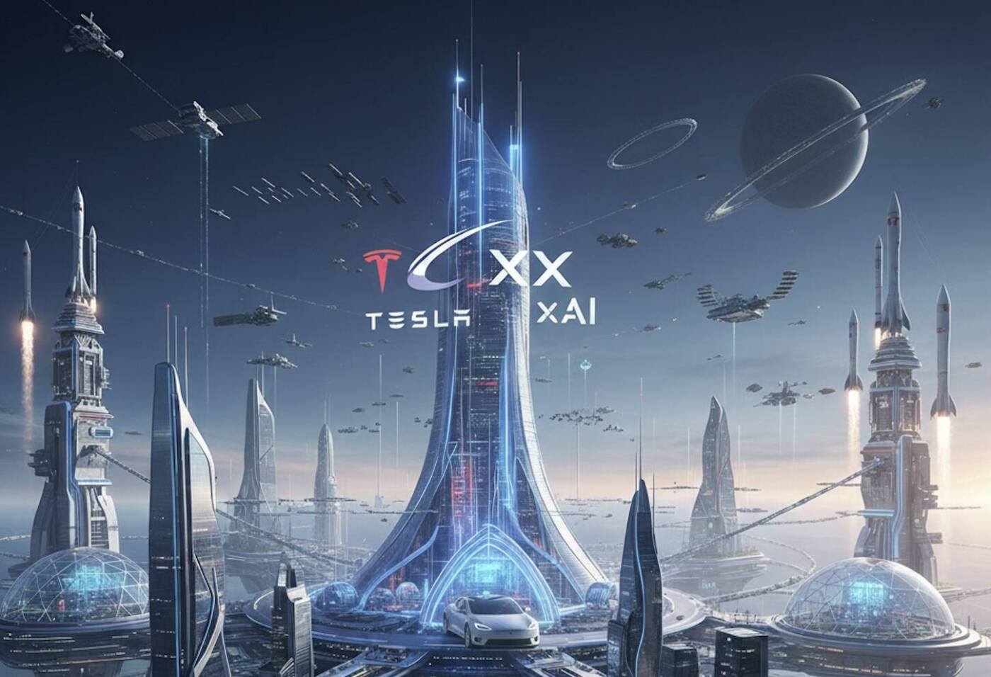 Mega-fusione Tesla SpaceX e xAI da 2000 miliardi
