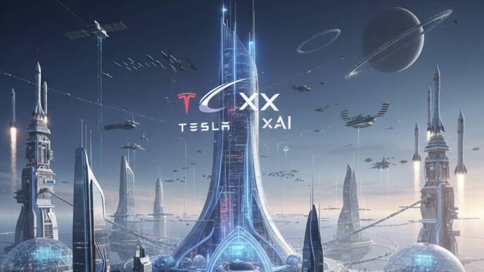 Mega-fusione Tesla SpaceX e xAI da 2000 miliardi
