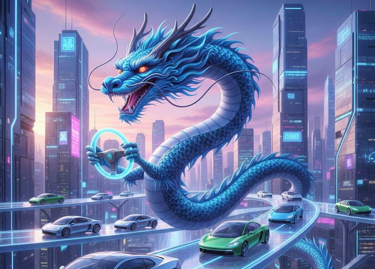 auto dragone cinese