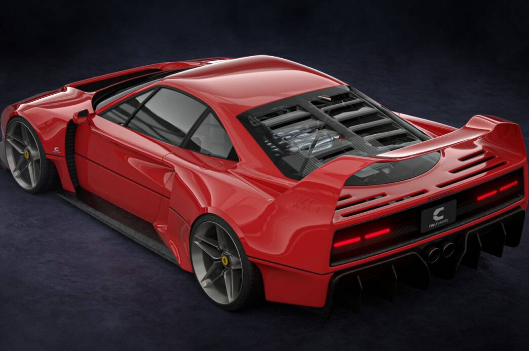 Ferrari F40 render