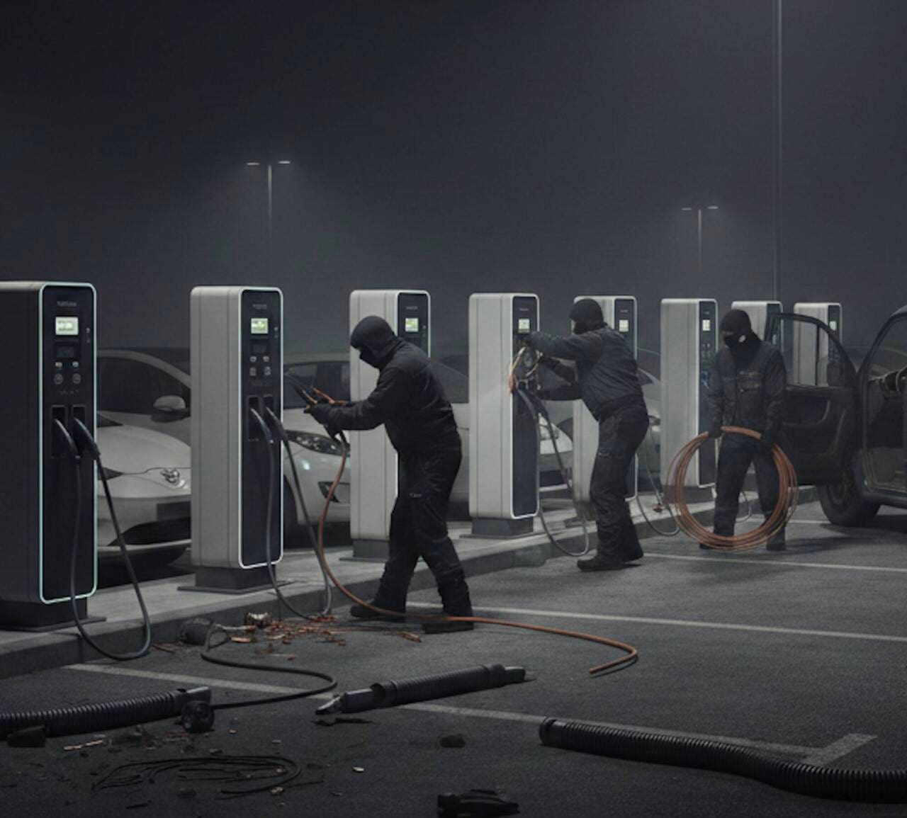 ladri cavi colonnine