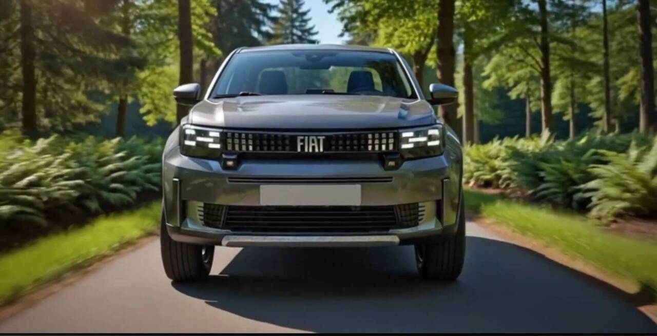 Fiat Grande Panda pickup render