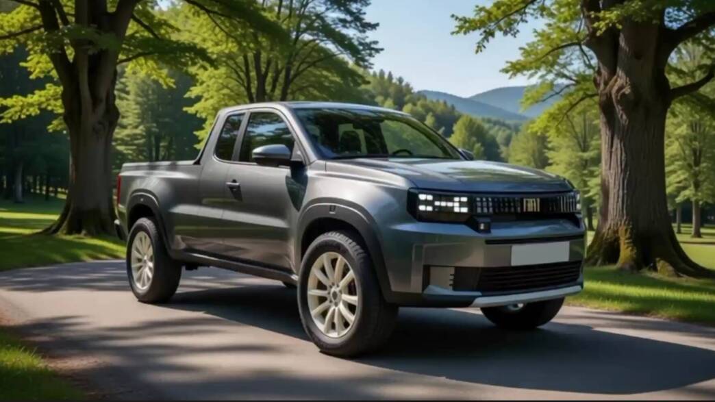 Fiat Grande Panda pickup render