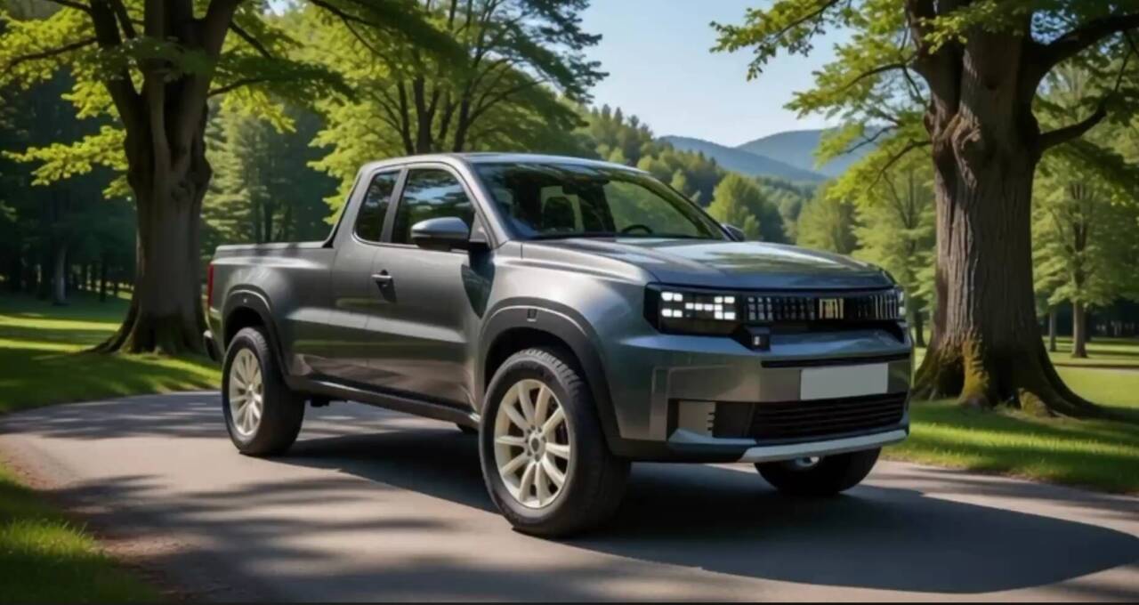 Fiat Grande Panda pickup render