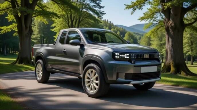 Fiat Grande Panda pickup render