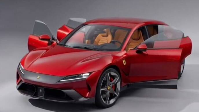 Render per un'ipotesi della Ferrari Luce