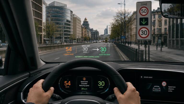 Velocità sotto controllo: l’UE valuta auto capaci di rallentare da sole