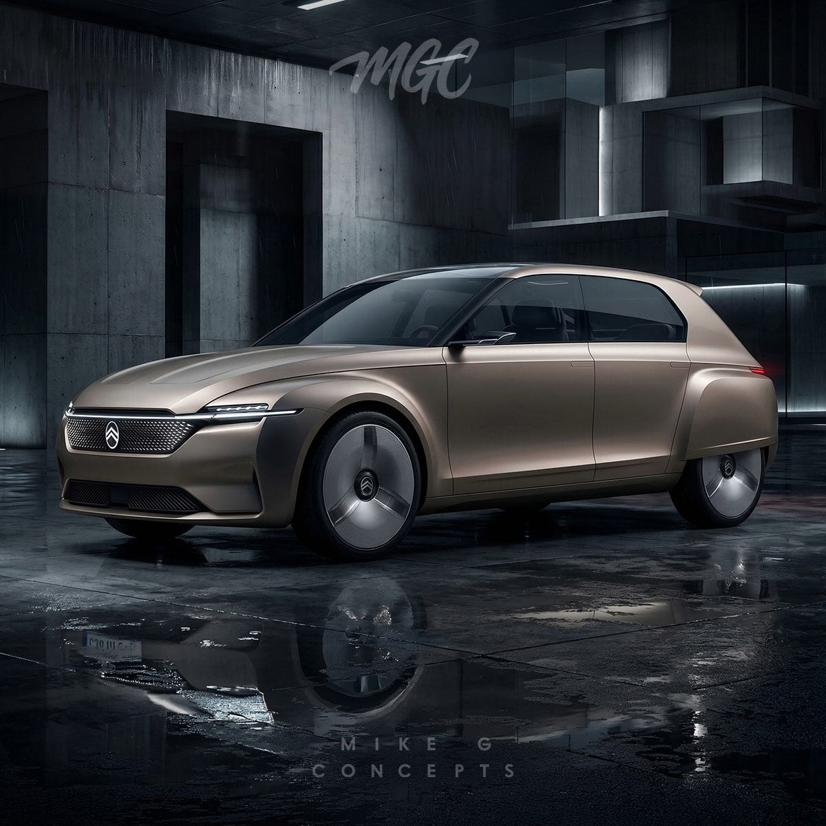 Citroen dyane rendering