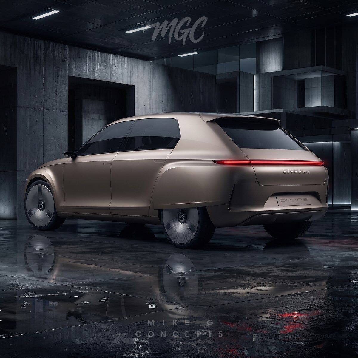 Citroen dyane rendering