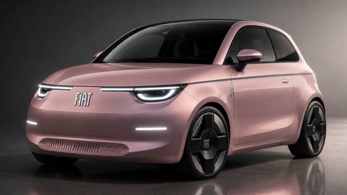 Fiat 500 2030 render