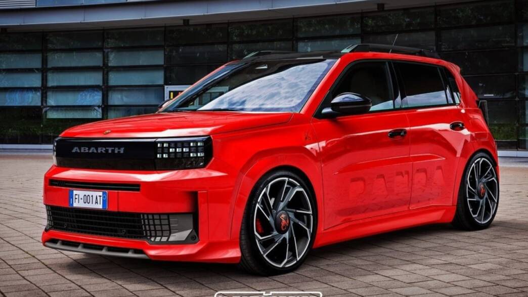 Fiat Grande Panda Abarth render