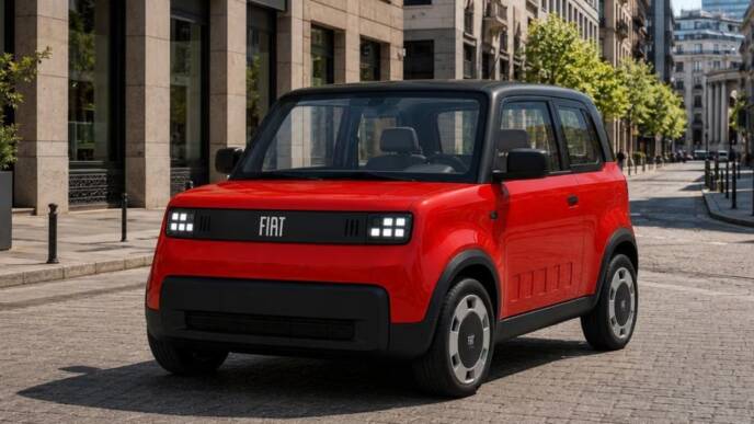 Fiat e-car render