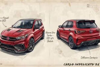 fiat uno turbo render