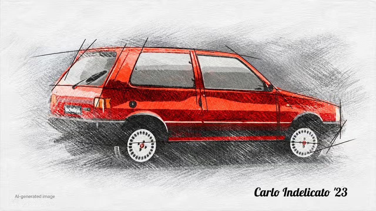 fiat uno turbo render