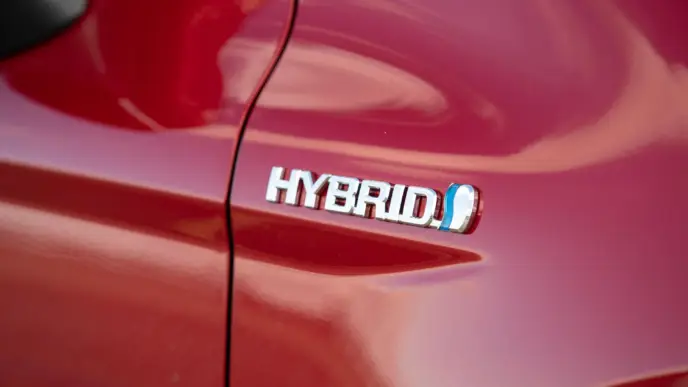 toyota hybrid badge